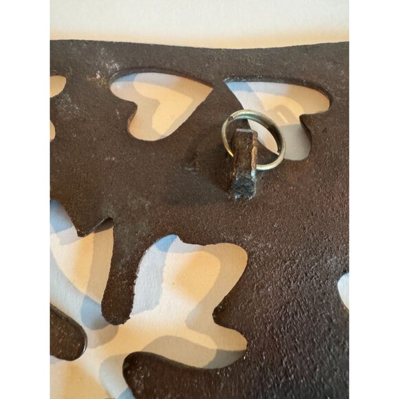 Vintage Copper Pig Trivet — Sturdy Cast Metal with Floral Cut-Out Design - Picture 8 of 12